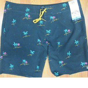 NEW! BILLABONG RECYCLER SUNDAYS PRO POLY/ELASTANE SWIM SHORTS BLACK Sz 38